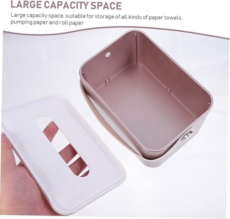 White Multi Functional Desktop Tissue Dispenser Box For Home And Restaurant - Image 5